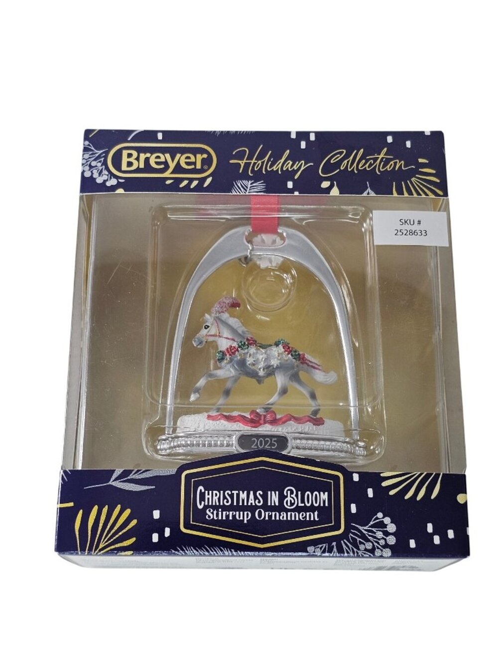 Breyer Horse Holiday #10224 Christmas in Bloom 2025 Stirrup Ornament Brand New!